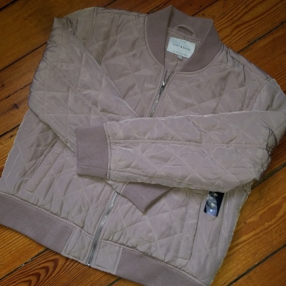 Lucky Brand Bomber Puff Jacket - Picture 4 of 5